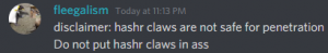 hashr claws are not safe for penetration.png