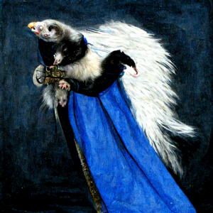 7e1dd8c9-e3fc-4a87-bac0-f01eaca0d73d_ferret_with_blue_wings_and_a_black_cloak_holding_a_sword-1.png