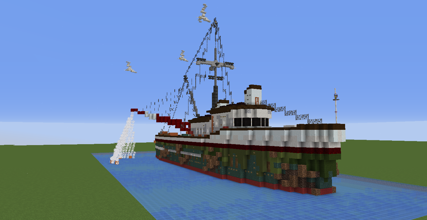 minecraft fishing boat