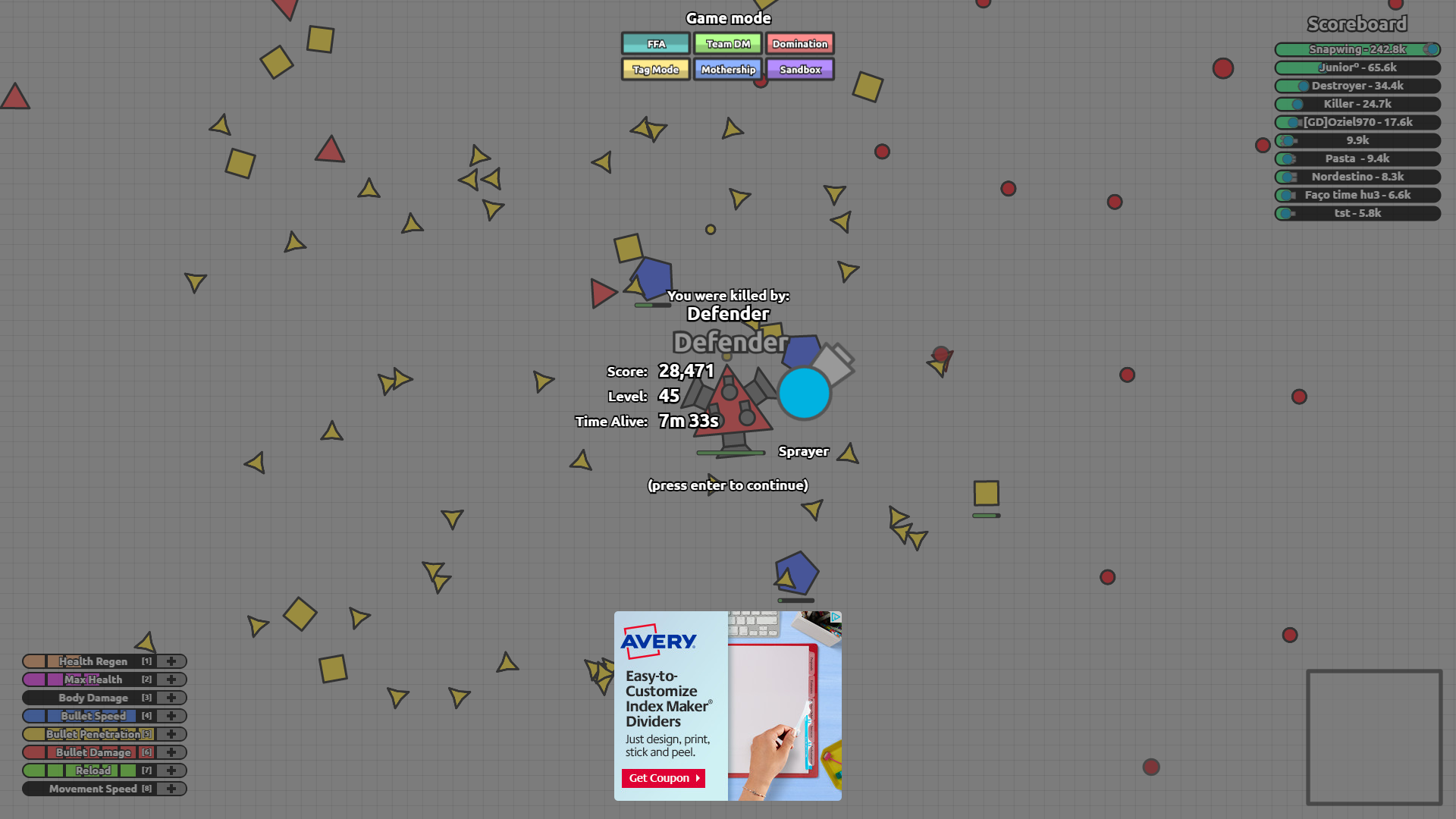 Official Diep.io Discussion Thread!  Page 7  Wynncraft 