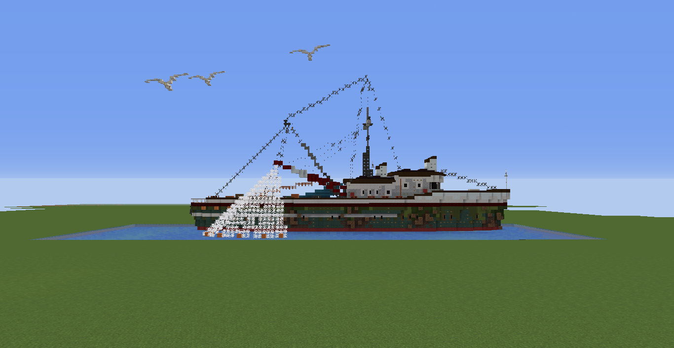 minecraft fishing boat